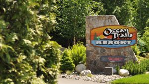 Ocean Trails Resort welcome sign
