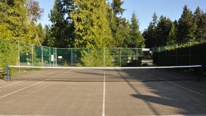 Tennis court onsite at Ocean Trails Resort