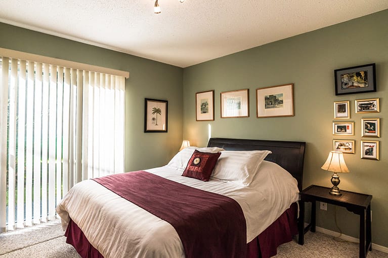 Bedroom in condo at Ocean Trails Resort