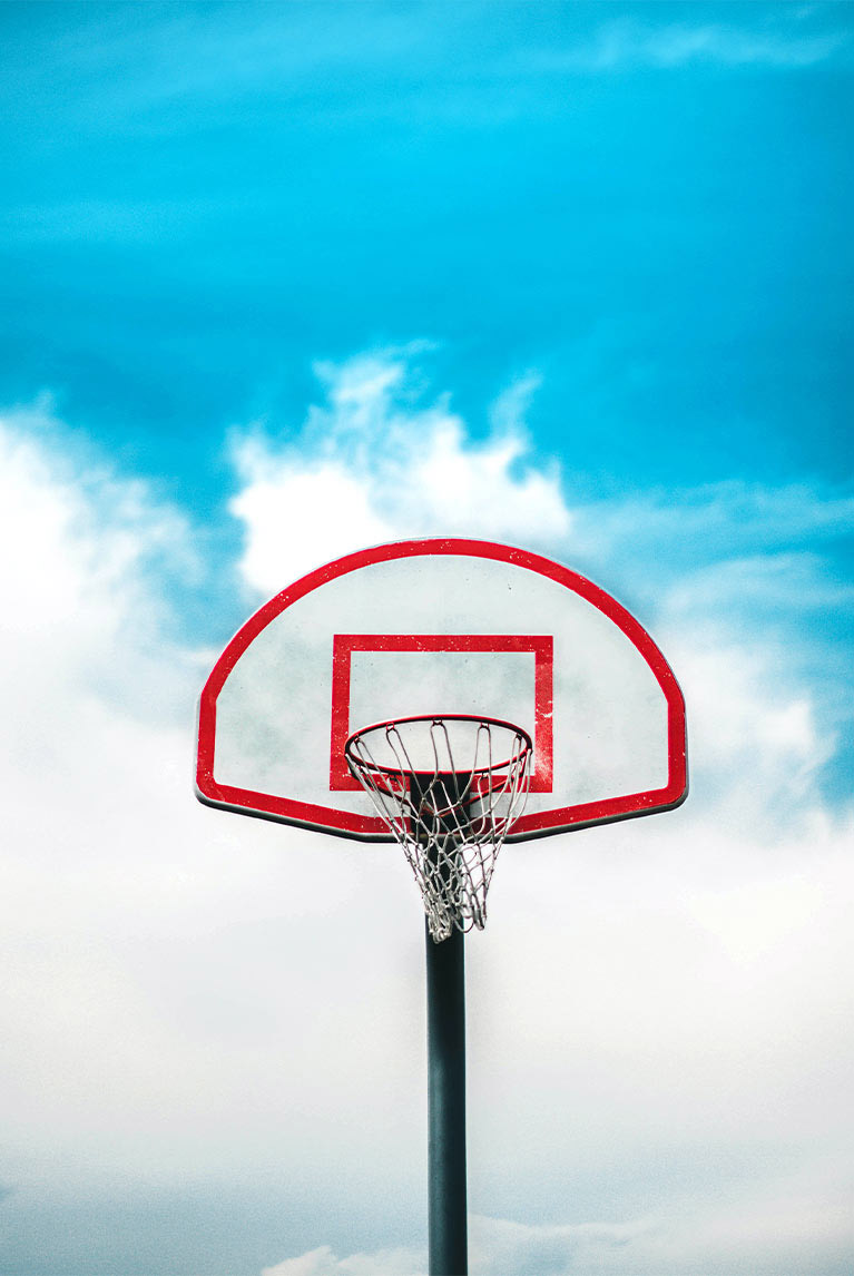 Basketball hoop onsite at Ocean Trails Resort