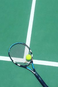 Tennis court onsite at Ocean Trails Resort